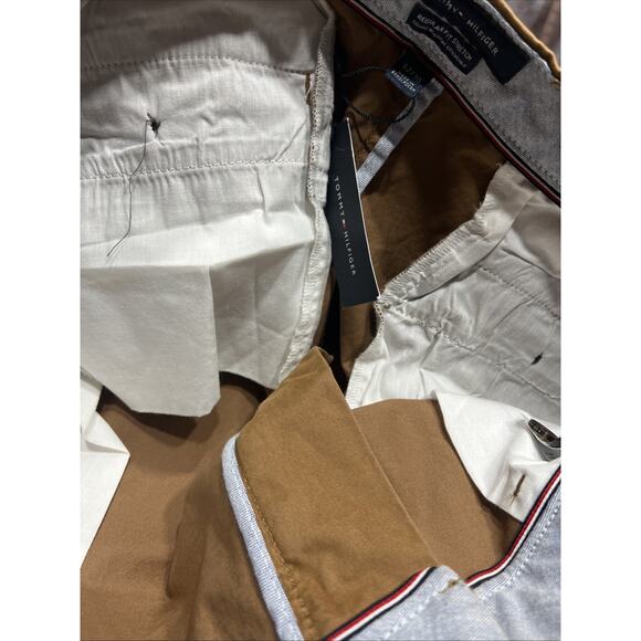 Tommy Hilfiger Th Flex Stretch Pants Brown Tan Regular-Fit Mens Size 42x30 - Picture 9 of 11